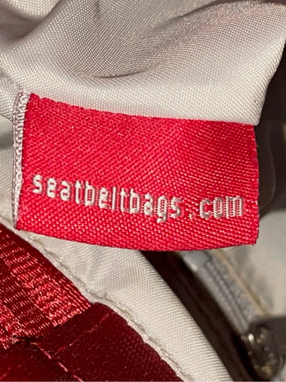 Harvey’s Original Seatbelt Bags Burgundy Red Tote & Mini Purse  Red